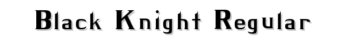 BLACK KNIGHT Regular font